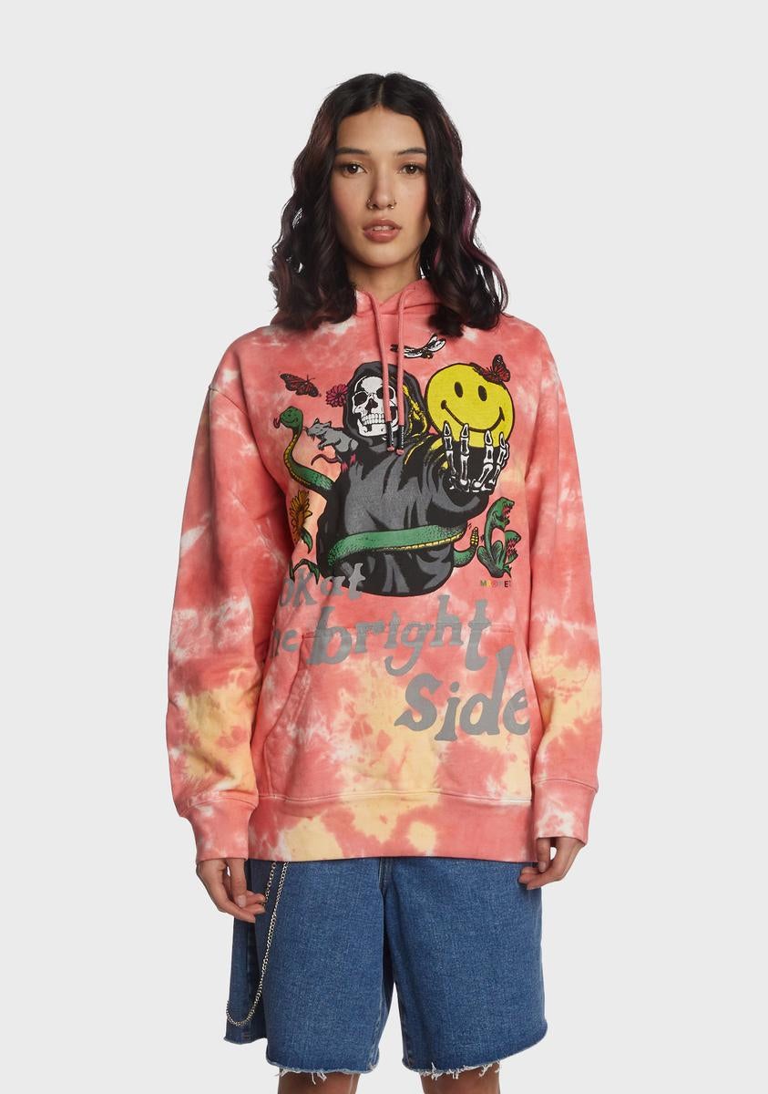 Look At The Bright Side Tie Dye Hoodie MARKET,New Products : American Fashion Style Bags On Sale Look At The Bright Side Tie Dye Hoodie MARKET,New Products : American Fashion Style Bags On Sale