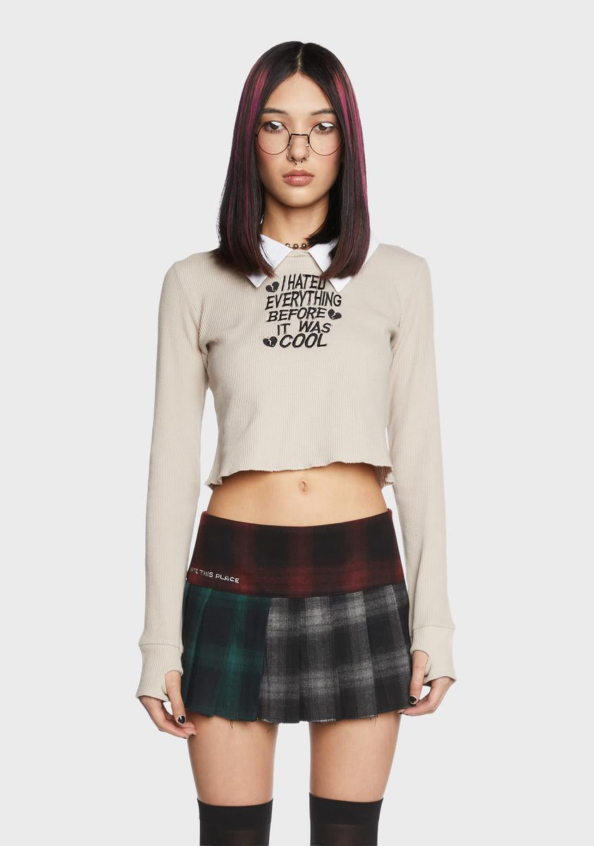 Ahead Of The Crowd Long Sleeve Top Dolls Kill x Daria,All Products : American Fashion Style Bags On Sale