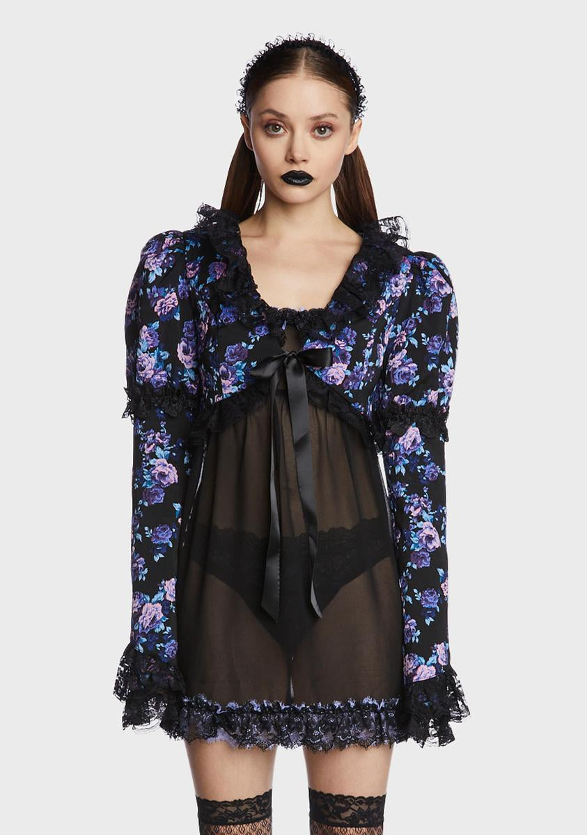 Frozen Over Cropped Jacket Widow,New Products : American Fashion Style Bags On Sale
