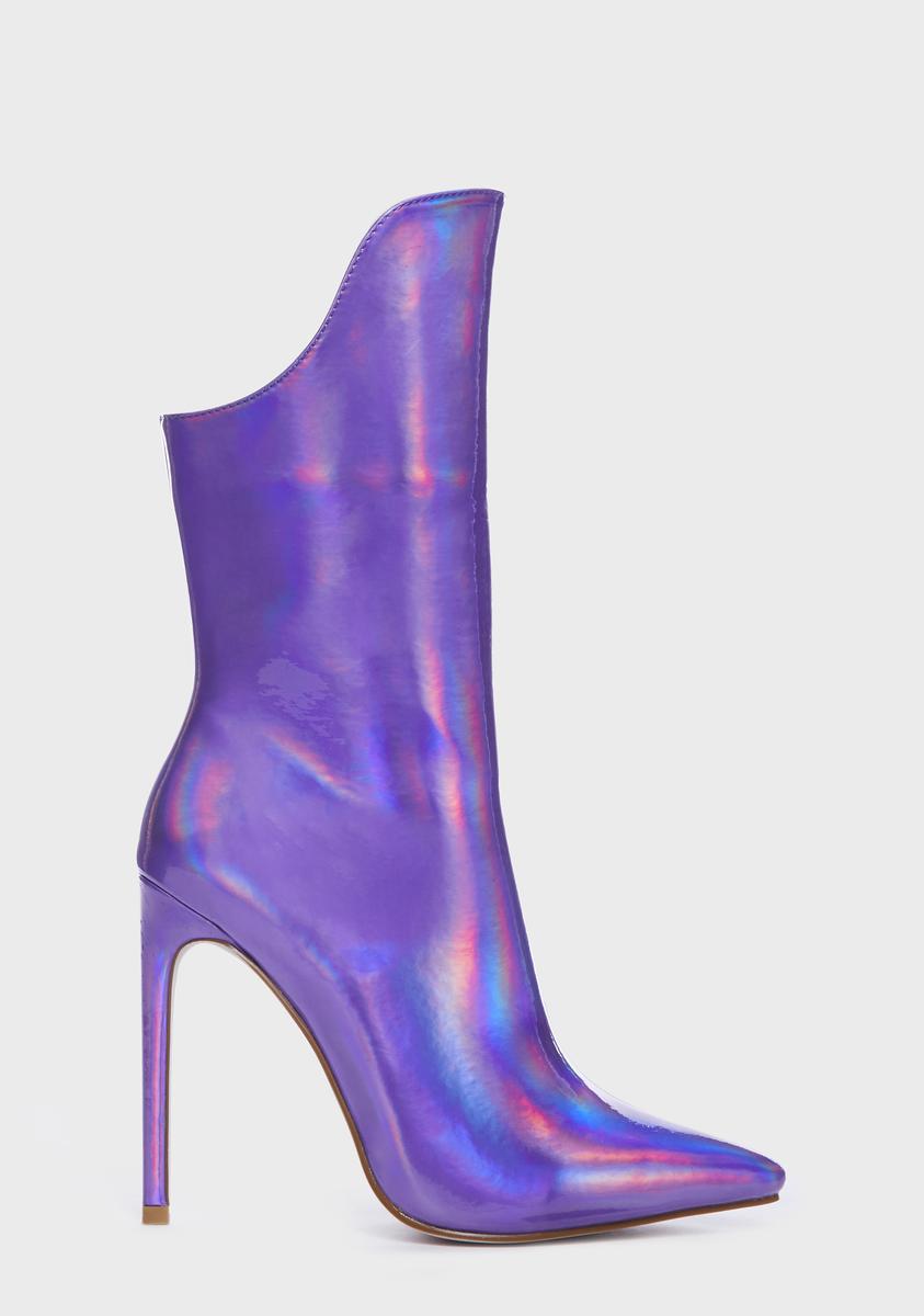 Purple Halo Ankle Boots AZALEA WANG,New Products : American Fashion Style Bags On Sale