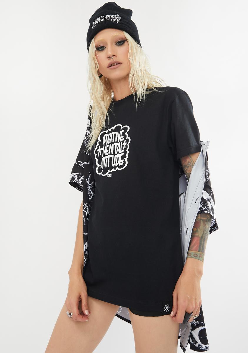 Black PMA Graphic Tee Learn To Forget,All Products : American Fashion Style Bags On Sale