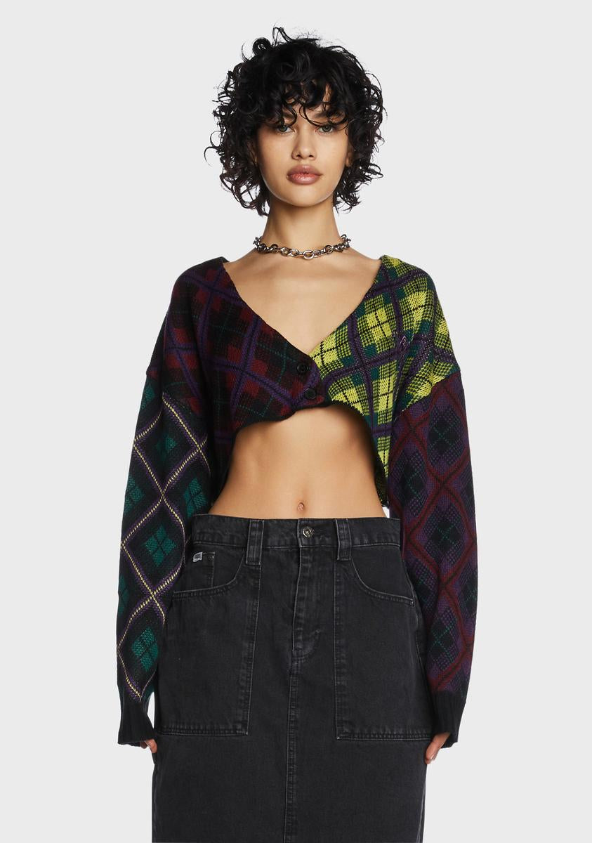 Garage Plaid Cardigan The Ragged Priest,New Products : American Fashion Style Bags On Sale