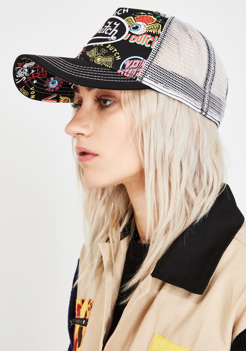 Jax All Over Print Trucker Hat – Dolls Kill