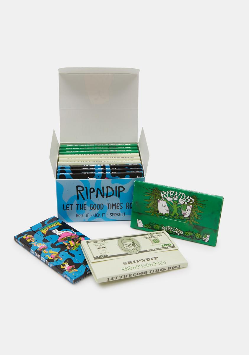 RIPNDIP Rolling Papers Mixed 12 Pack Dolls Kill