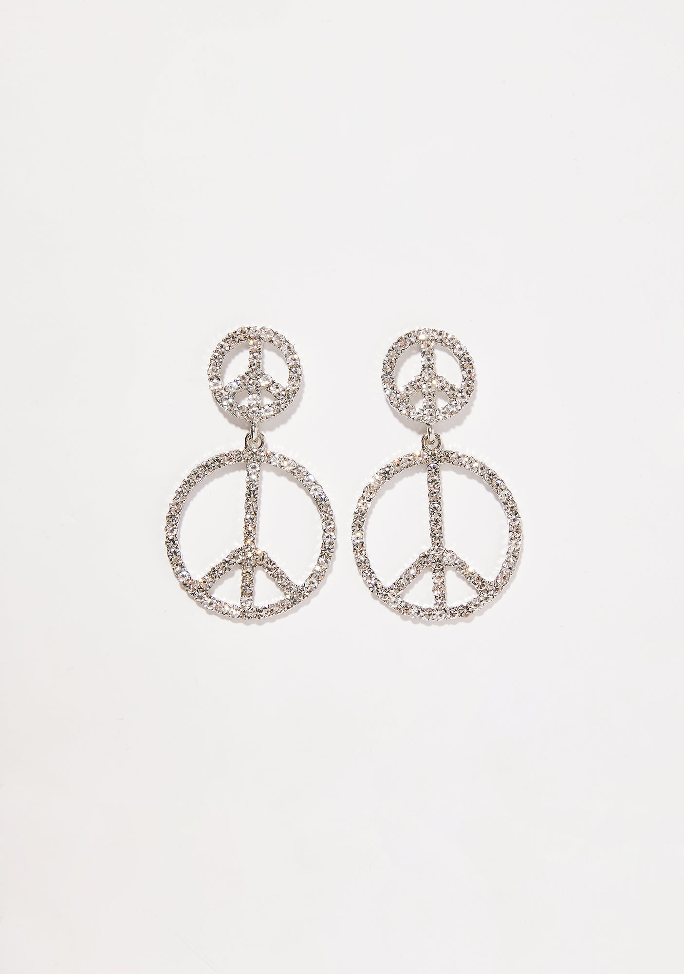 Lover Grl Peace Sign Earrings Dolls Kill