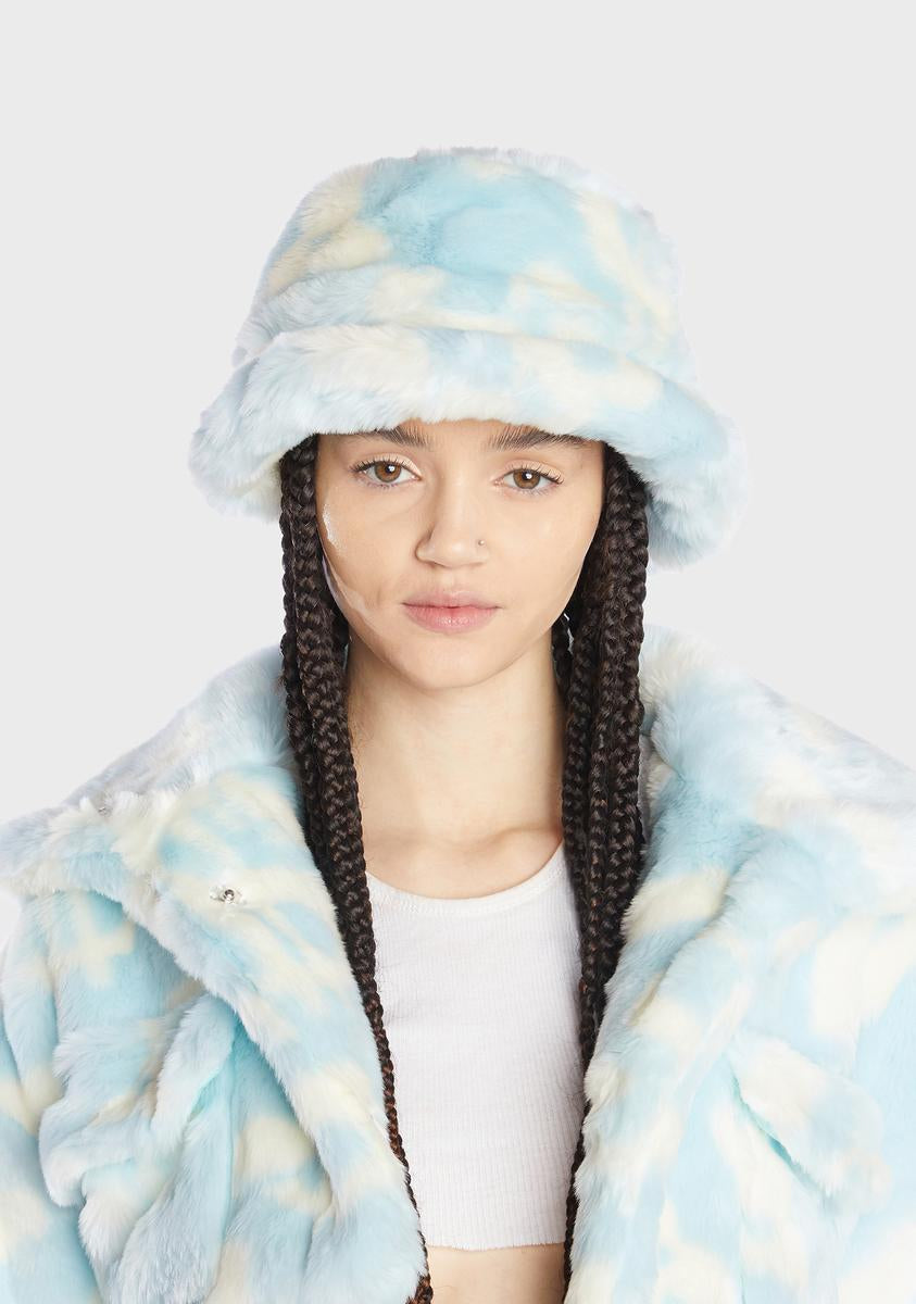 Dick Dollar Monogram Faux Fur Bucket Hat Namilia,New Products : American Fashion Style Bags On Sale