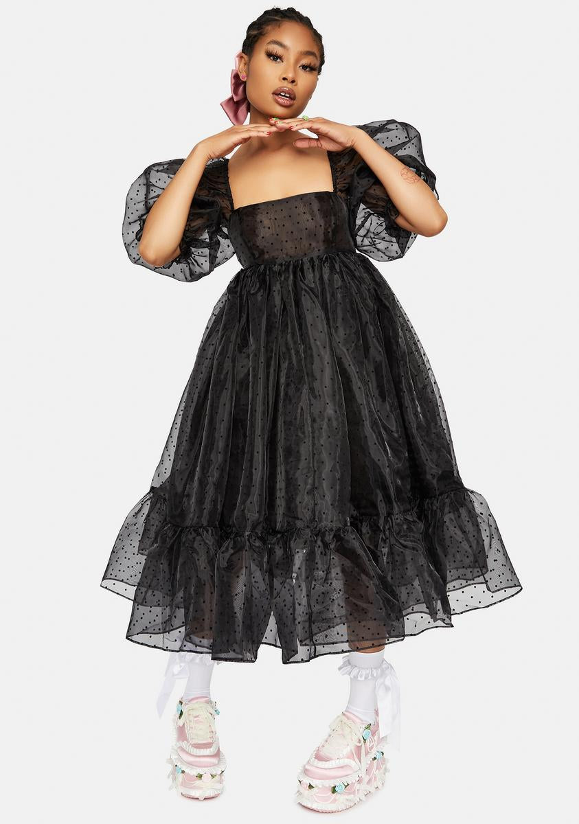 The Caviar French Puff Dress – Dolls Kill