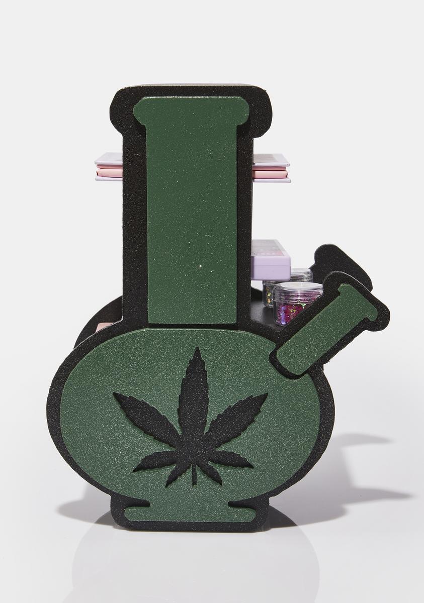 Dark Green Bong Makeup Palette Holder For Her Vanity,New Products : American Fashion Style Bags On Sale