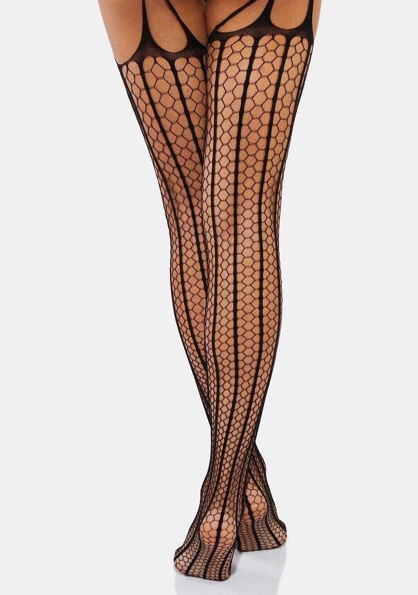 Hexagon fishnet hotsell tights