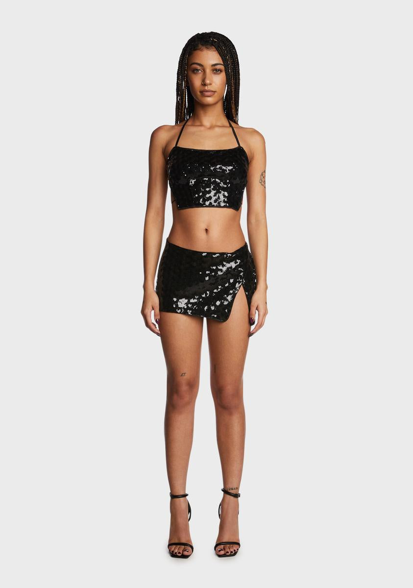 Noir Love Shack Sequin Skirt Set,New Products : American Fashion Style Bags On Sale Noir Love Shack Sequin Skirt Set,New Products : American Fashion Style Bags On Sale