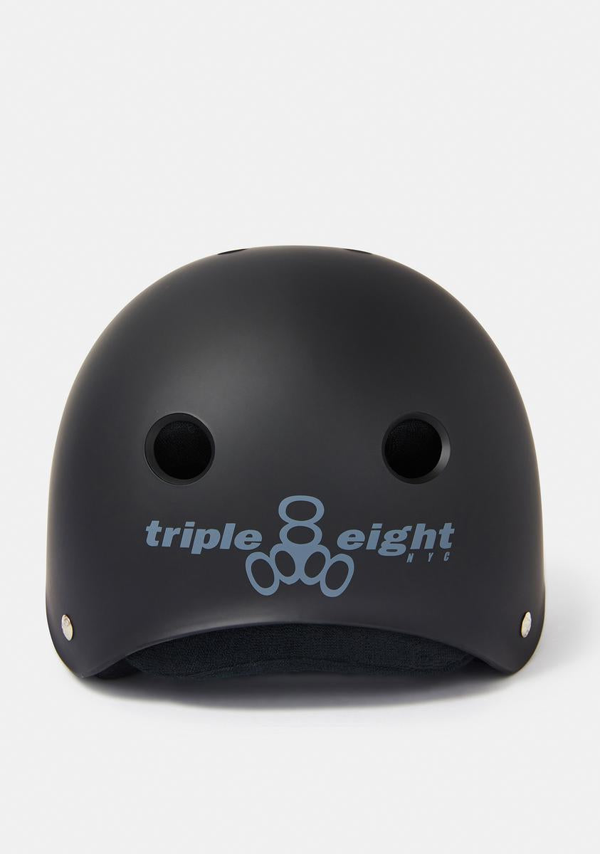 All Black Rubber Sweatsaver Helmet Triple Eight,All Products : American Fashion Style Bags On Sale