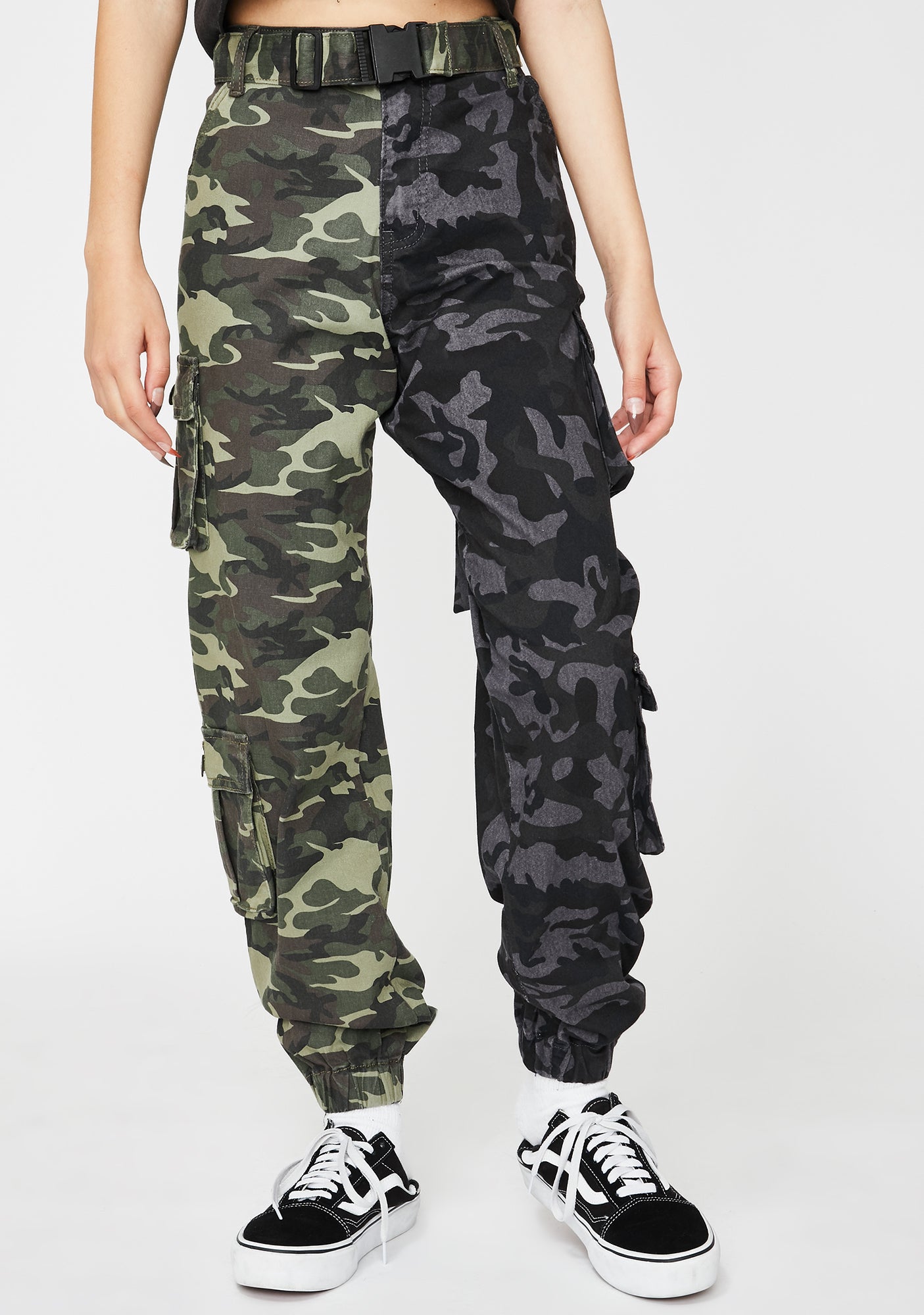 Two Tone Camo Cargo Pants – Dolls Kill