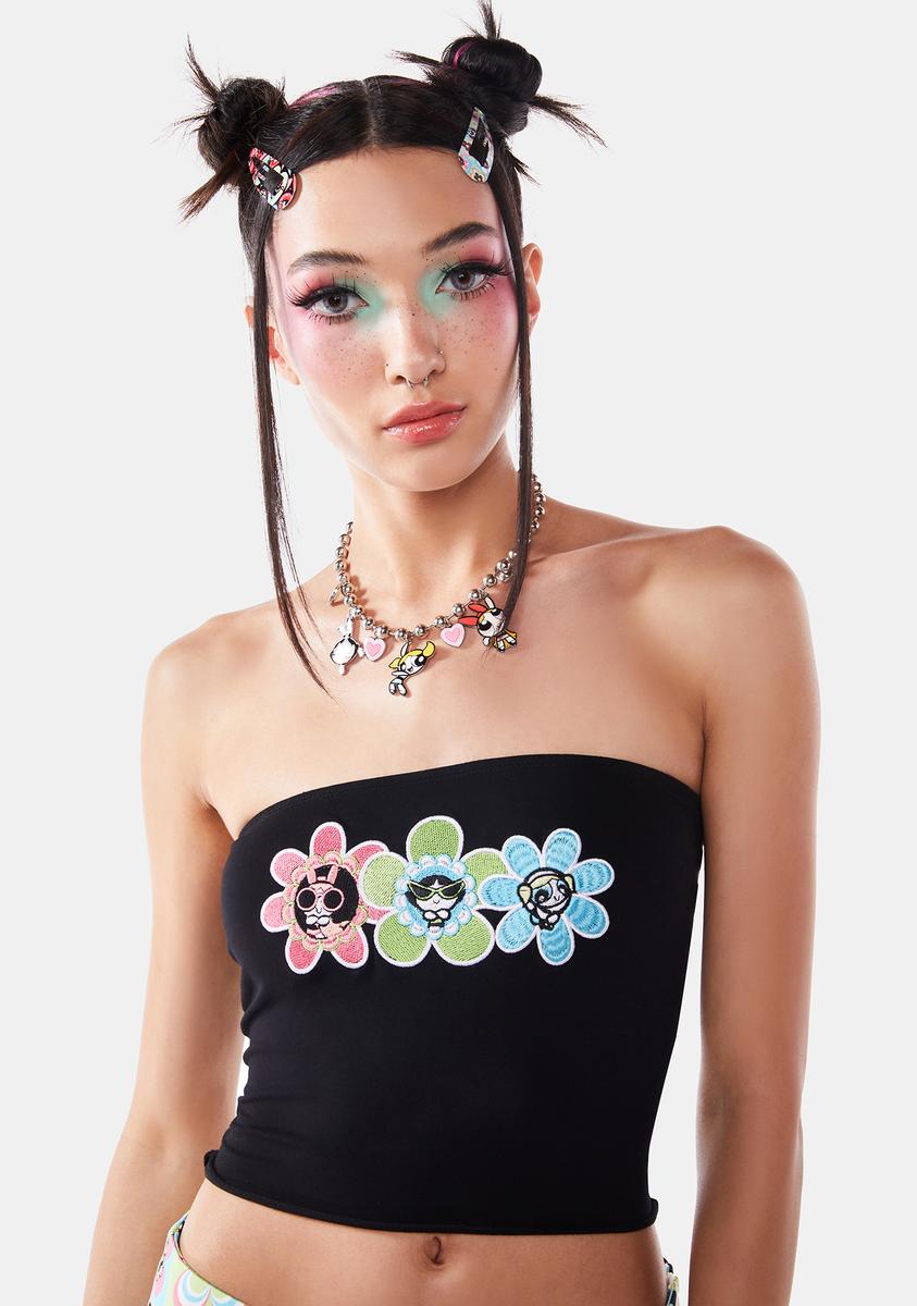 Power Of The Flower Tube Top Dolls Kill x The Powerpuff Girls,Specials : American Fashion Style Bags On Sale