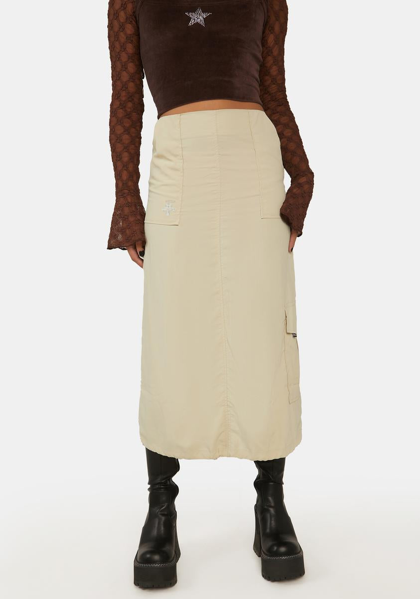 Y2k Long Cargo Skirt ZEMETA,Specials : American Fashion Style Bags On Sale