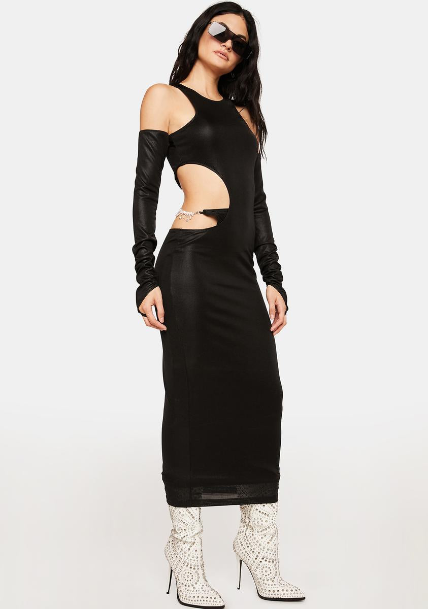 Poster Grl Thong Detail Cut Out Maxi Dress