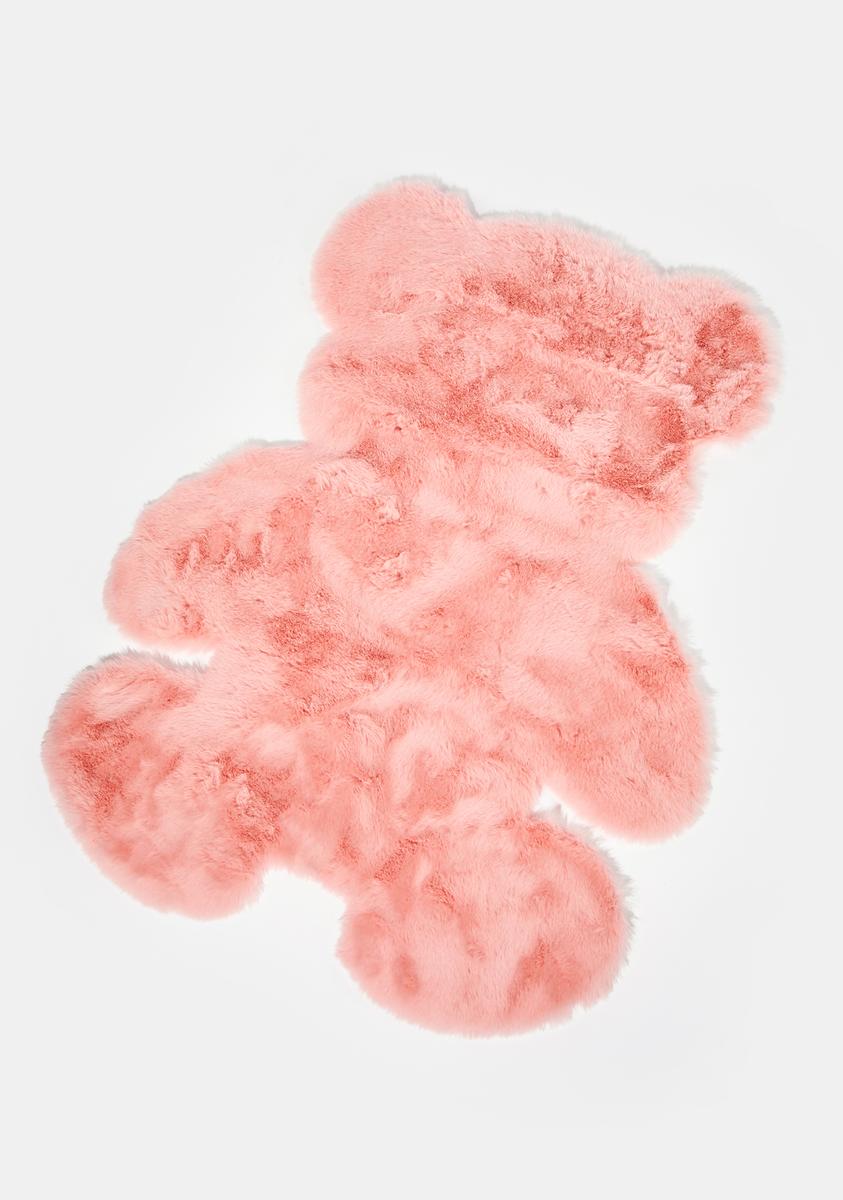 Bear Shaped Rug - Pink – Dolls Kill