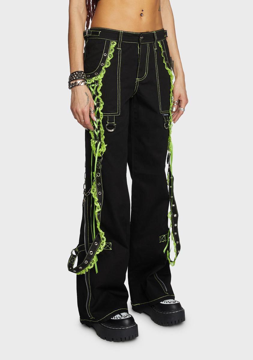 Explorer Pants Black/UV Green Piping | Cyberpunk clothes, Pants, Clothes