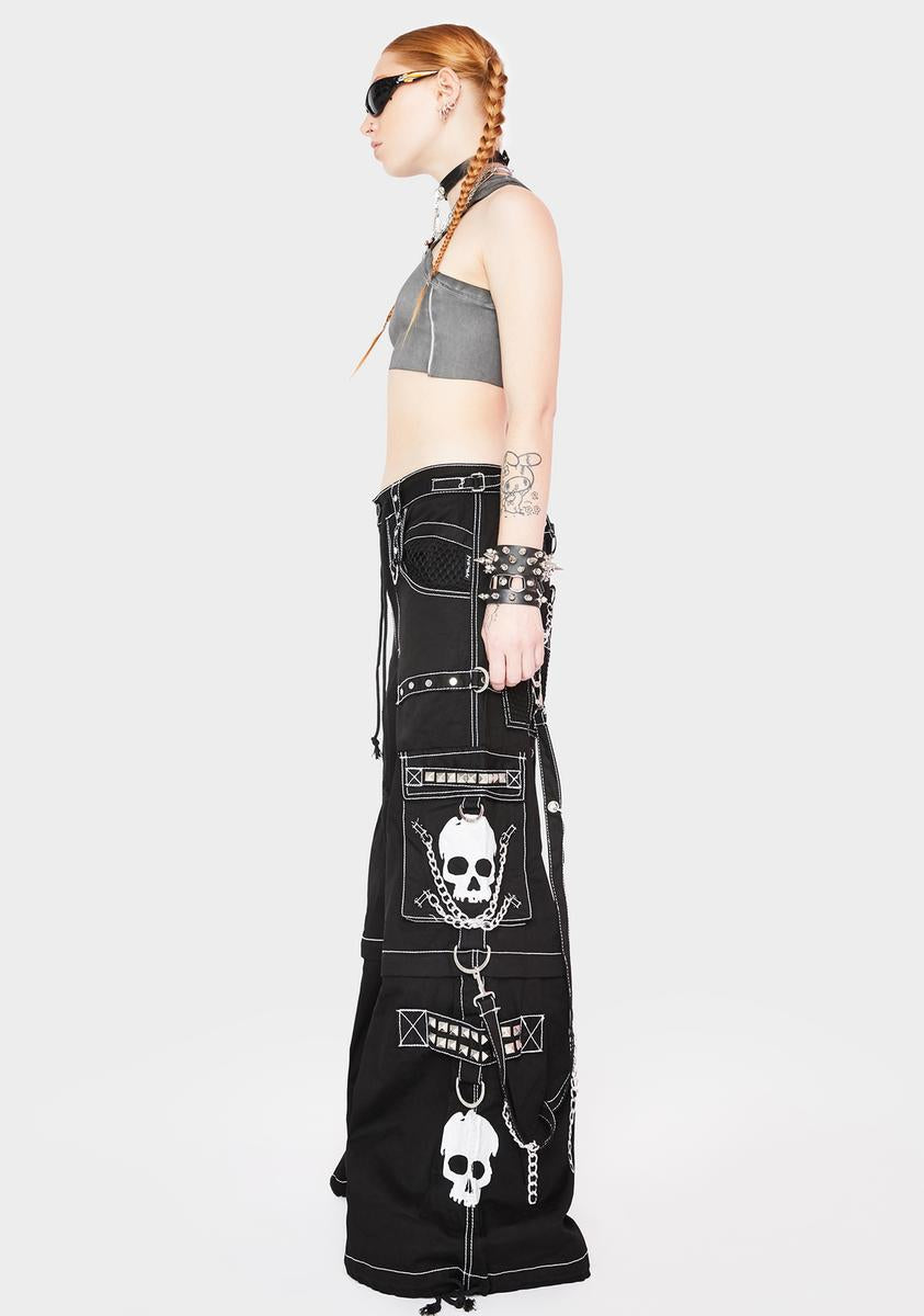 Tripp NYC White Super Skull Pants – Dolls Kill