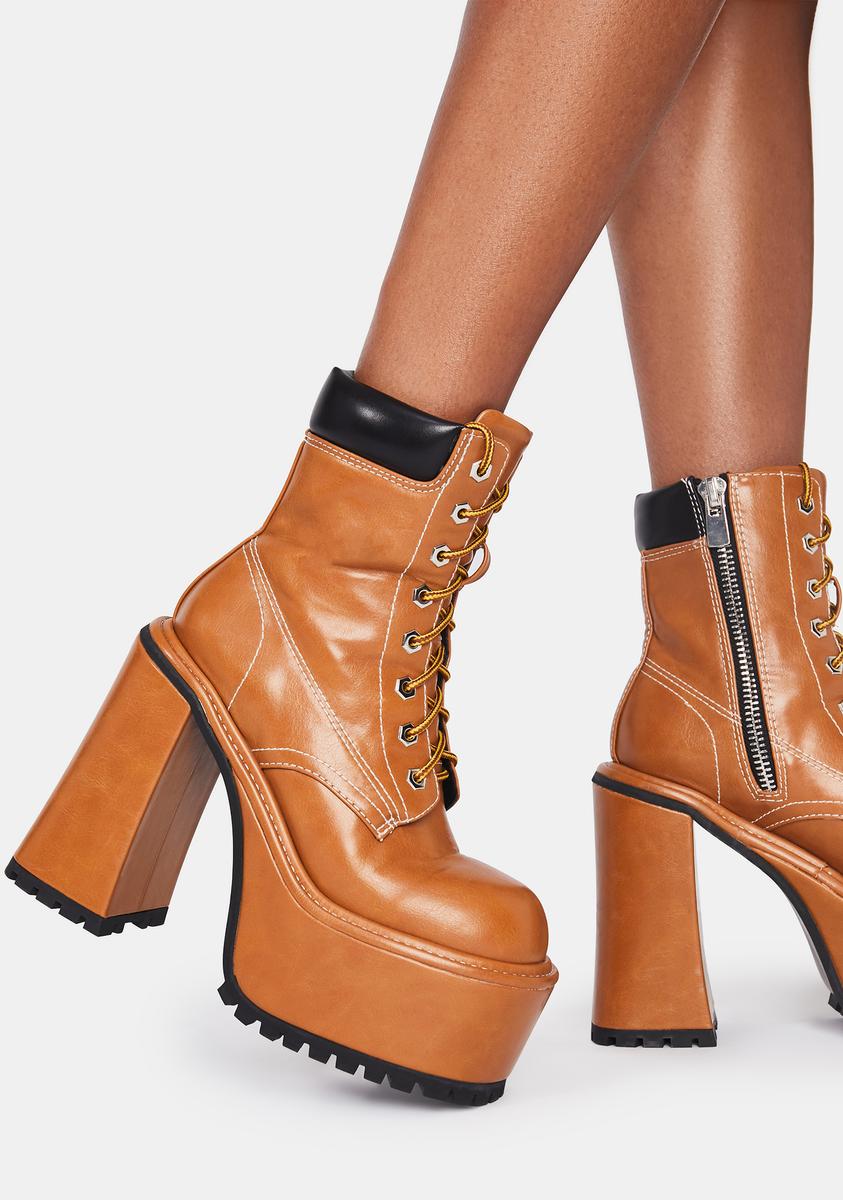 Dolls kill orange boots hotsell