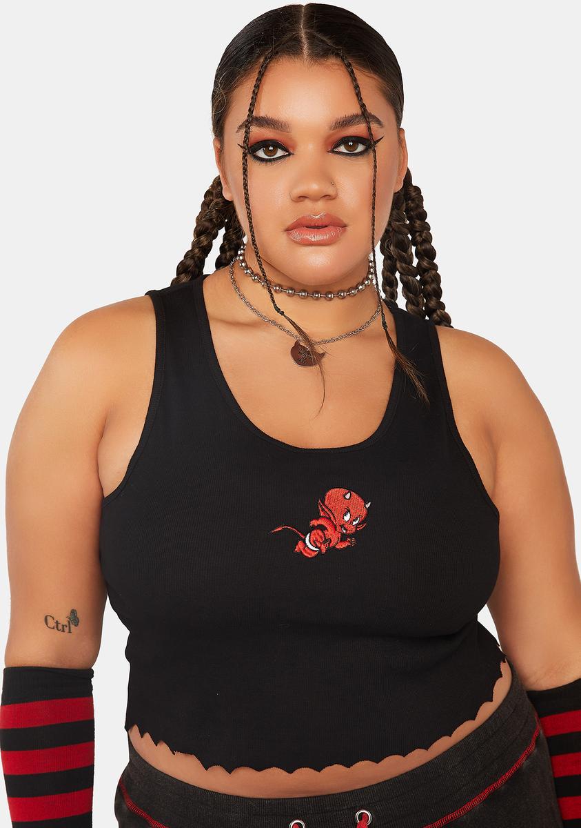 Plus Sizzle Me This Crop Tank Dolls Kill x Hot Stuff Casper,New Products : American Fashion Style Bags On Sale