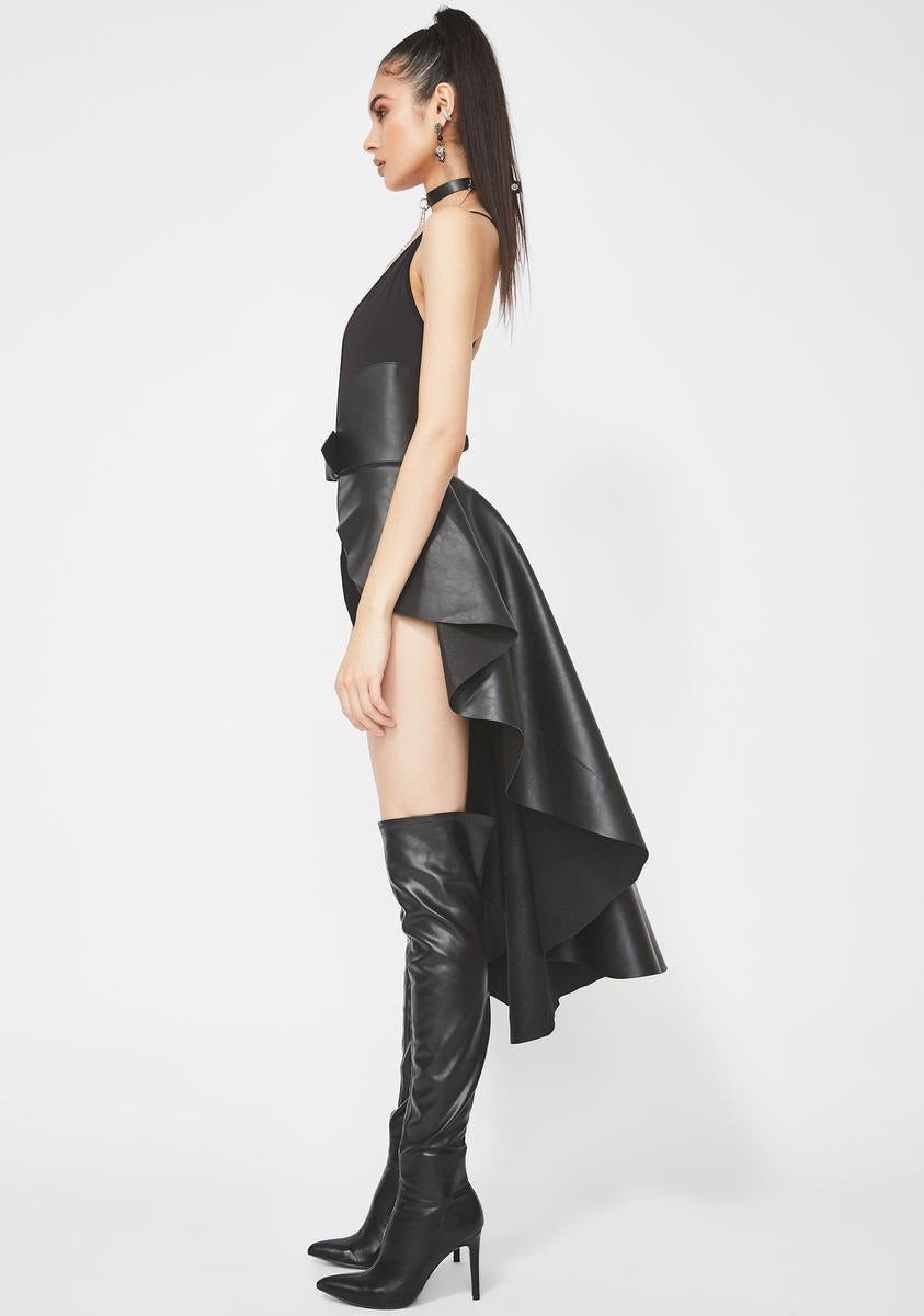 Faux Leather Peplum Waist Belt Dolls Kill Faux Leather Peplum Waist Belt Dolls Kill