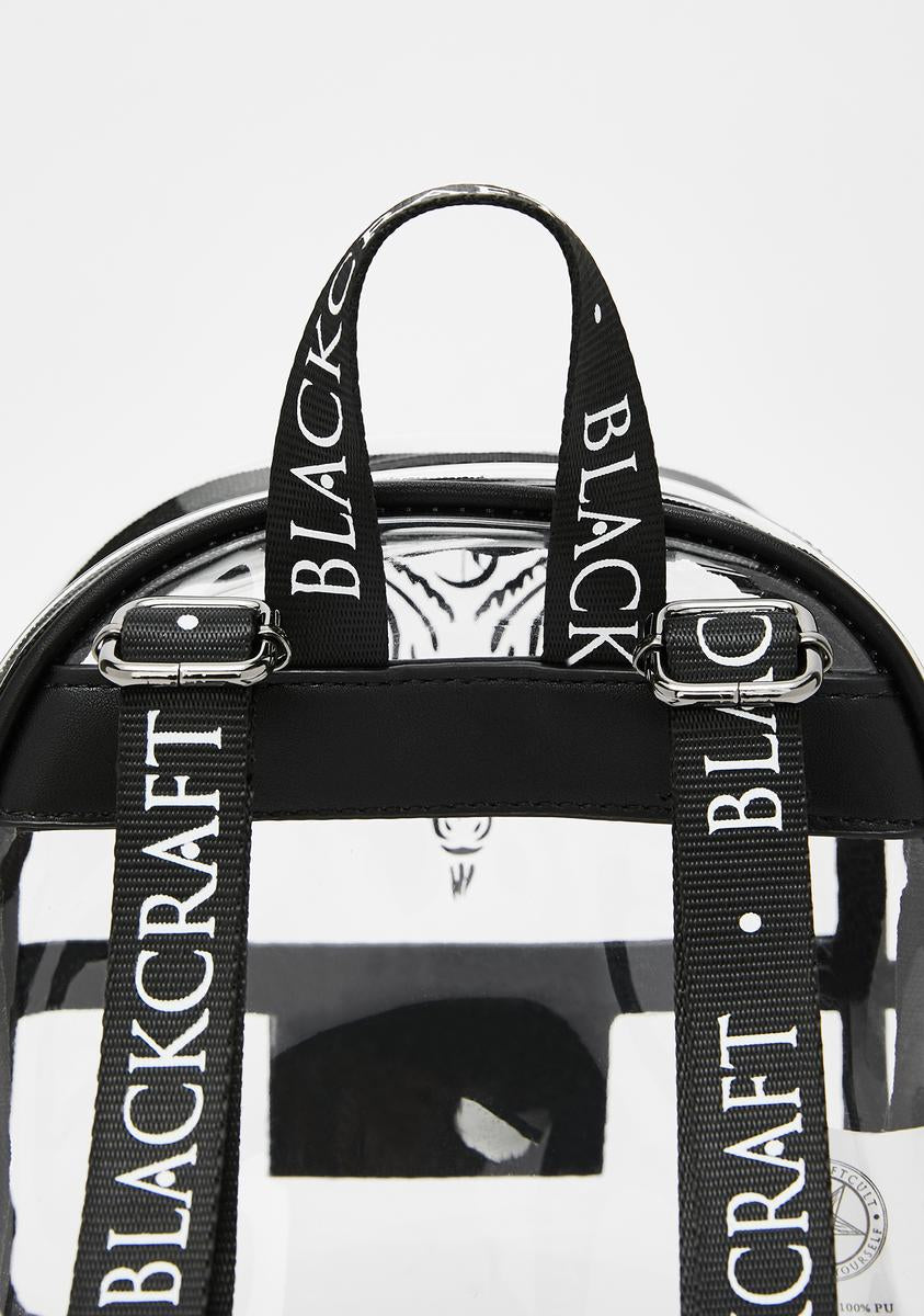 festival mini backpack set Blackcraft Clear Mini Festival Backpack – Dolls Kill