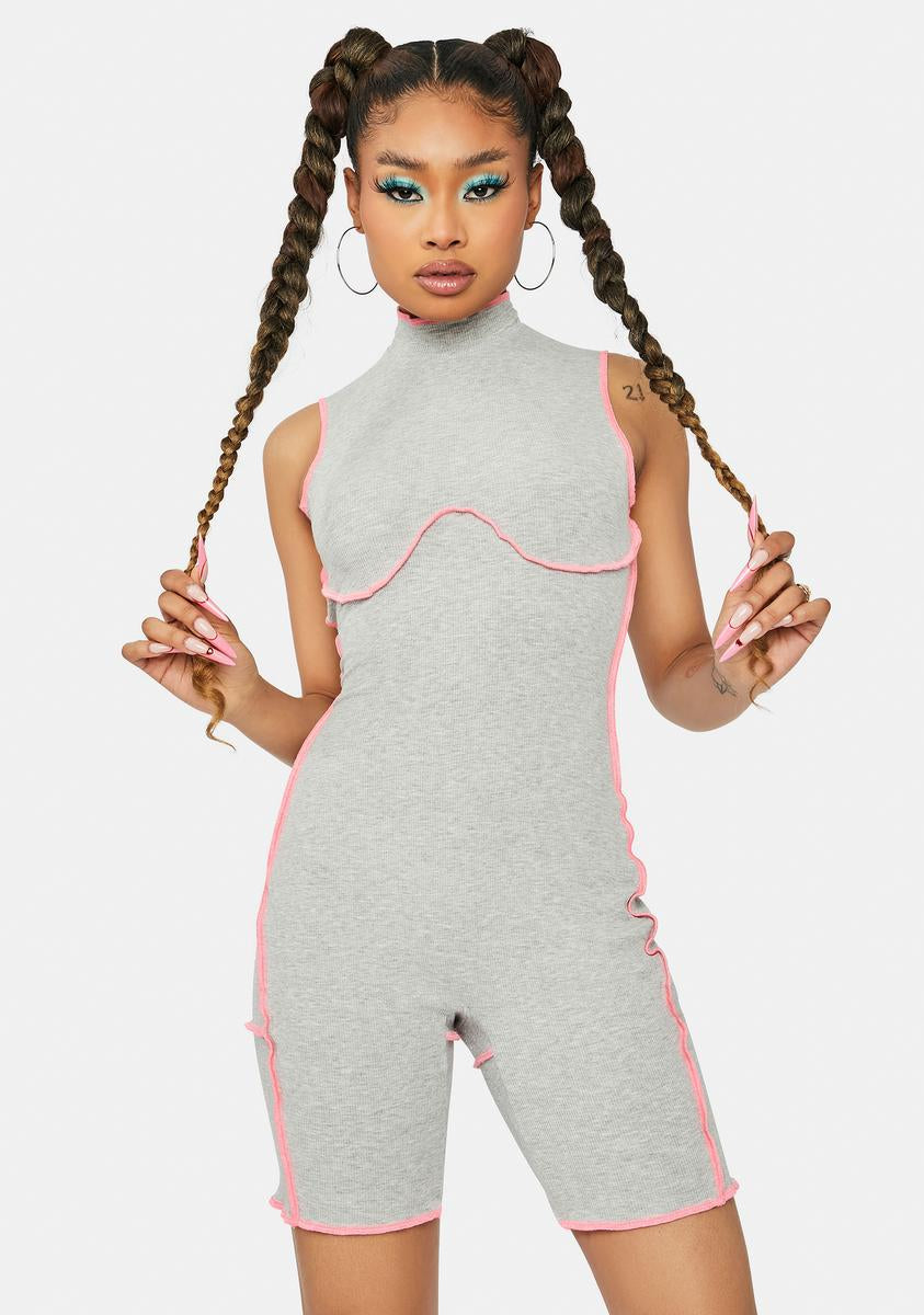 Keeps Me Going Mock Neck Romper,Specials : American Fashion Style Bags On Sale Keeps Me Going Mock Neck Romper,Specials : American Fashion Style Bags On Sale