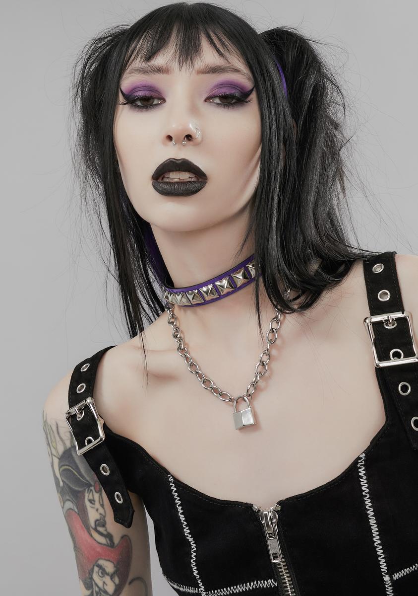 Funk Plus Studded Snap Choker – Dolls Kill