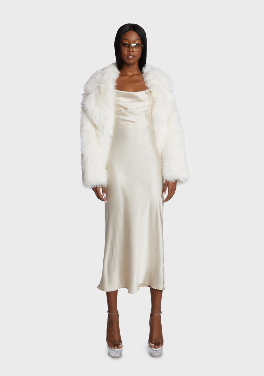 Champagne Like A Glove Midi Dress