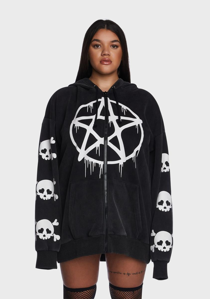 Plus Malicious Contempt Oversized Hoodie The Grave Girls,New Products : American Fashion Style Bags On Sale Plus Malicious Contempt Oversized Hoodie The Grave Girls,New Products : American Fashion Style Bags On Sale