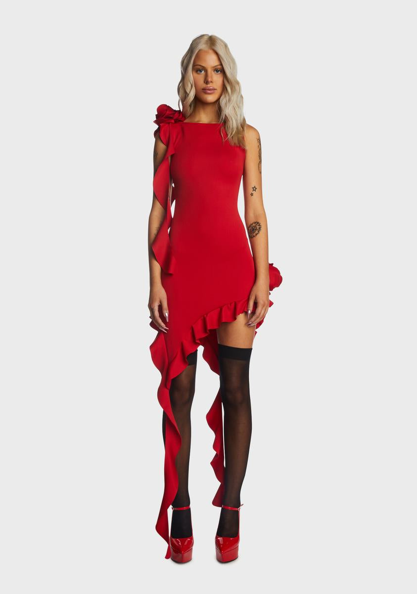 Rose Accent Red Mini Dress Kiki Riki,New Products : American Fashion Style Bags On Sale Rose Accent Red Mini Dress Kiki Riki,New Products : American Fashion Style Bags On Sale