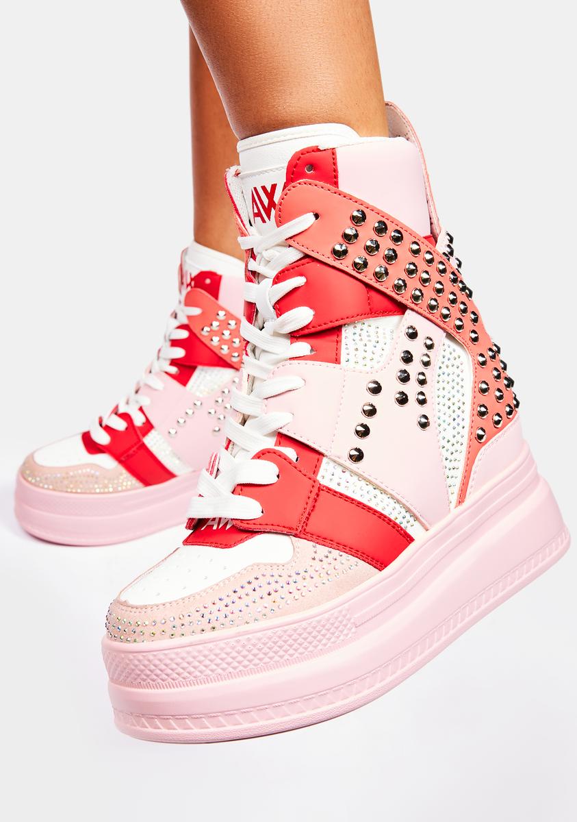 Pink Quince Studded Wedge Sneakers Anthony Wang,Specials : American Fashion Style Bags On Sale Pink Quince Studded Wedge Sneakers Anthony Wang,Specials : American Fashion Style Bags On Sale