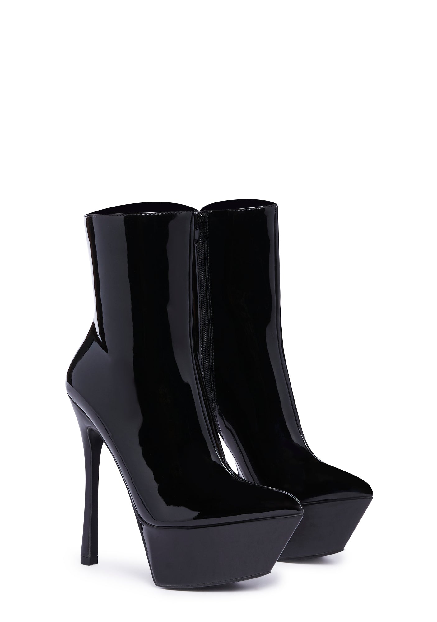 靴 Misbhv stiletto ankle boots vinyl black Misbhv - Slicer Ankle Boots Vinyl Black | HBX - Globally