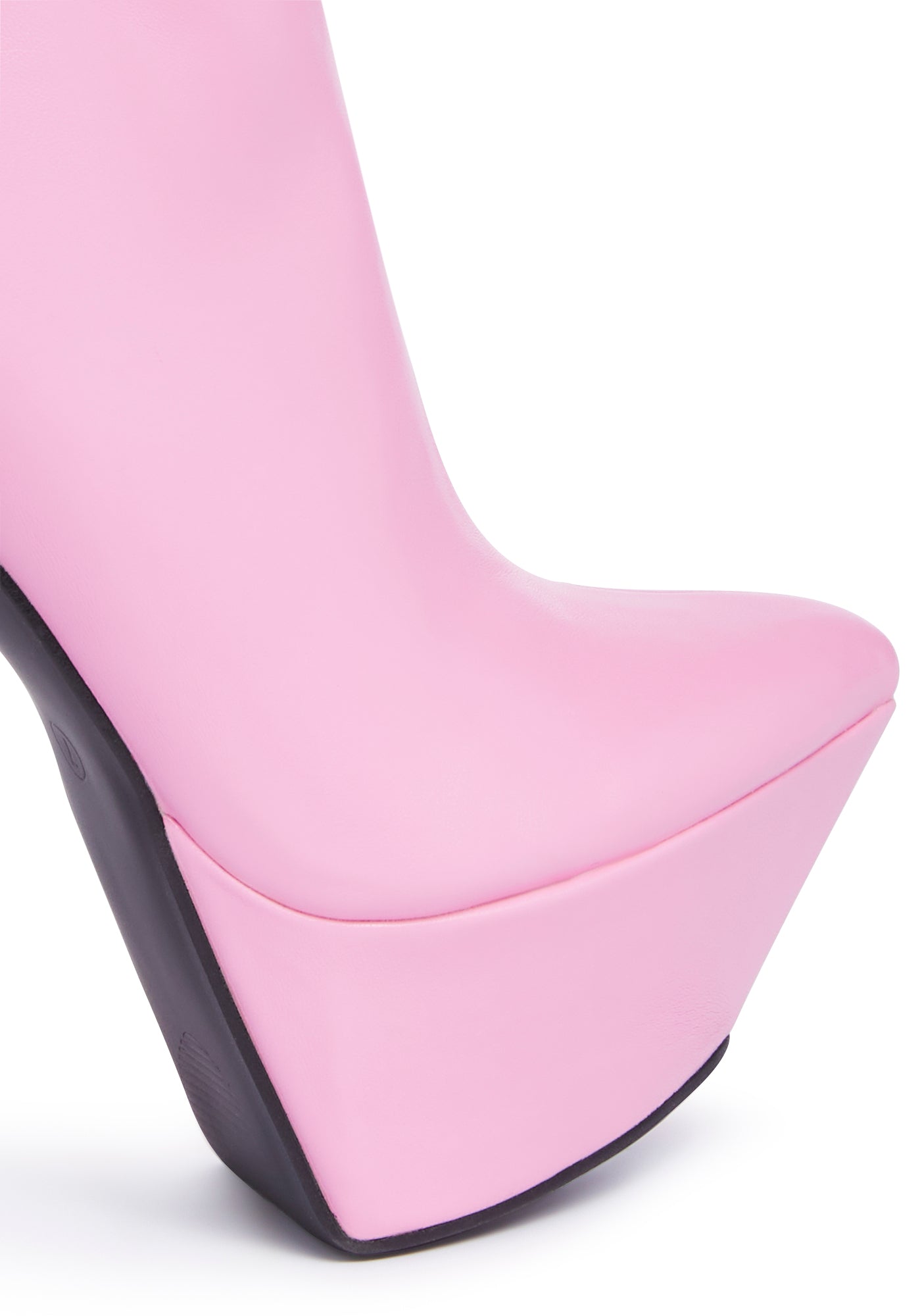 Vegan Leather Stiletto Ankle Boots - Pink – Dolls Kill