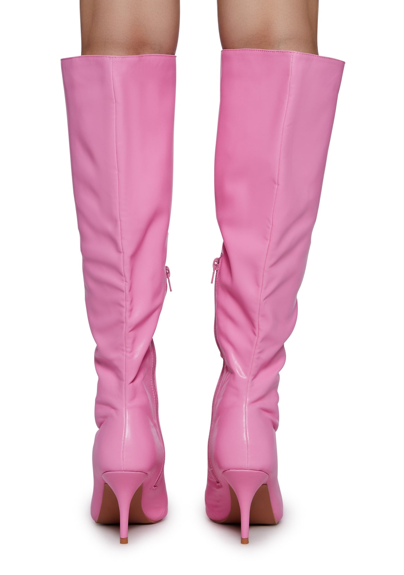 Hot pink high heel boots store