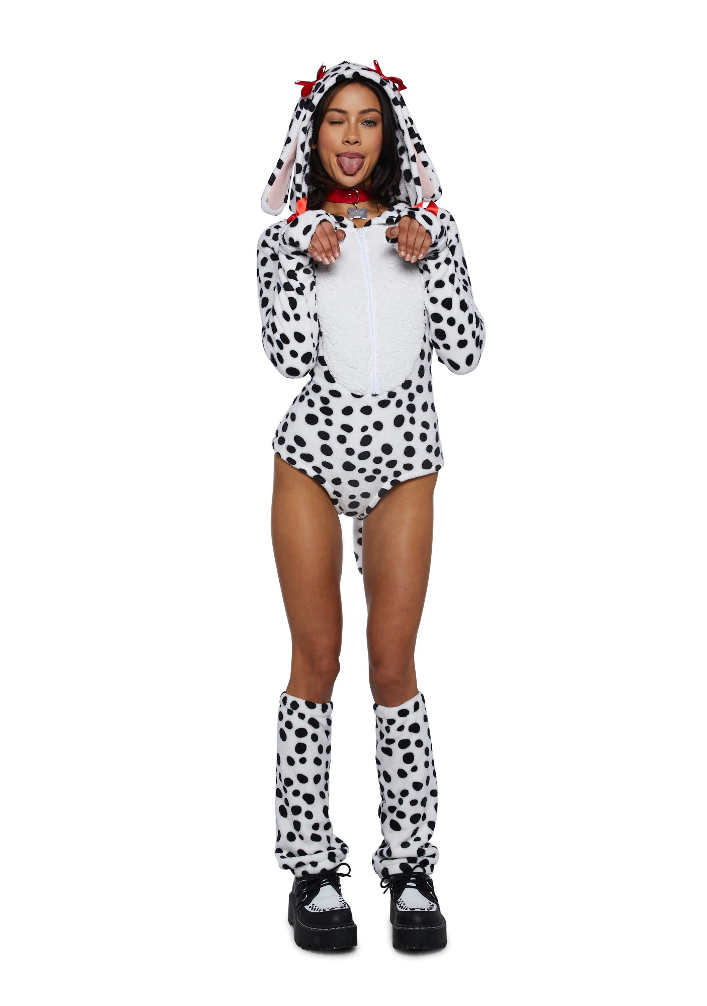 Flirty Dalmatian zapato Womens Costume