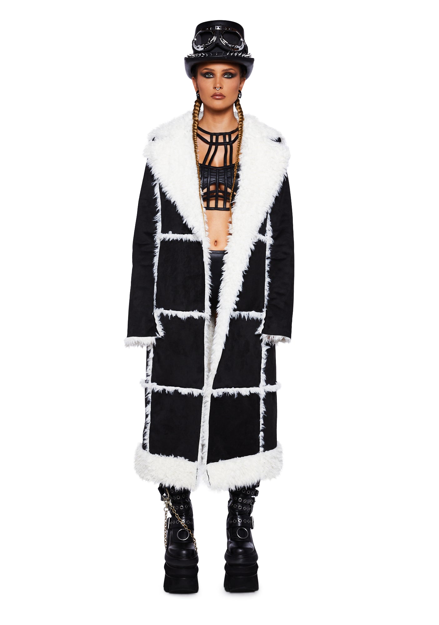 Toddler Faux Fur Coat Black at Elsie Tucker blog