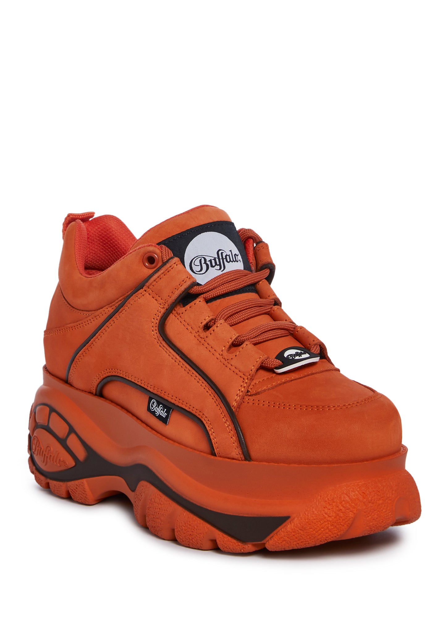 Orange platform sneakers discount