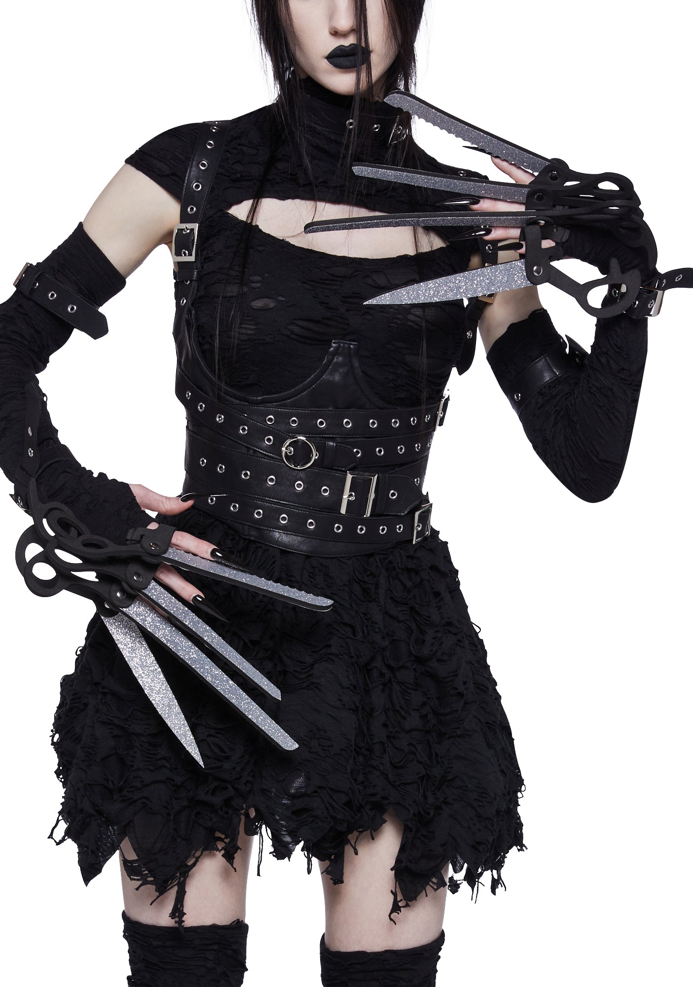 Ladies edward scissorhands costume cheap