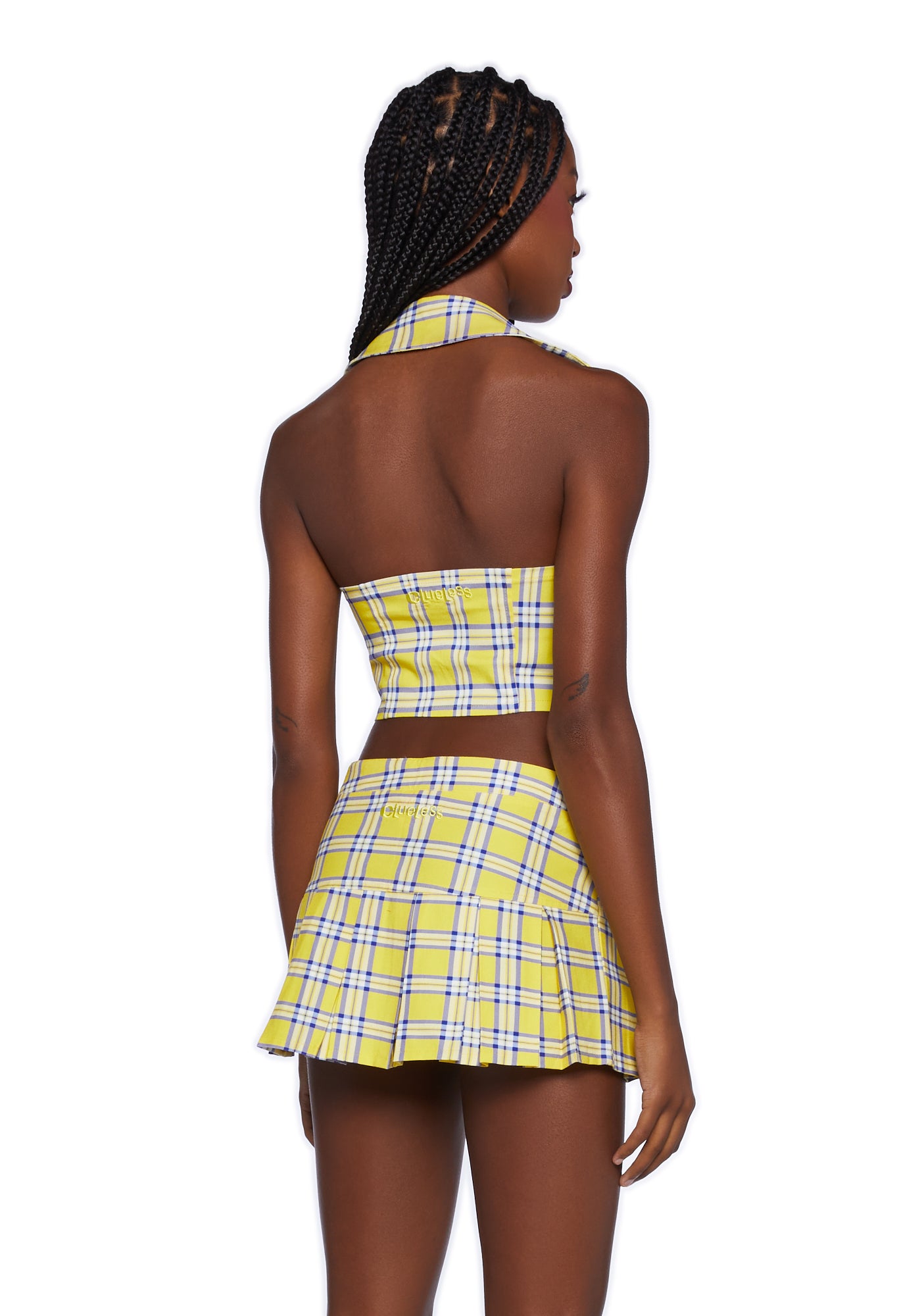 Yellow plaid vest discount