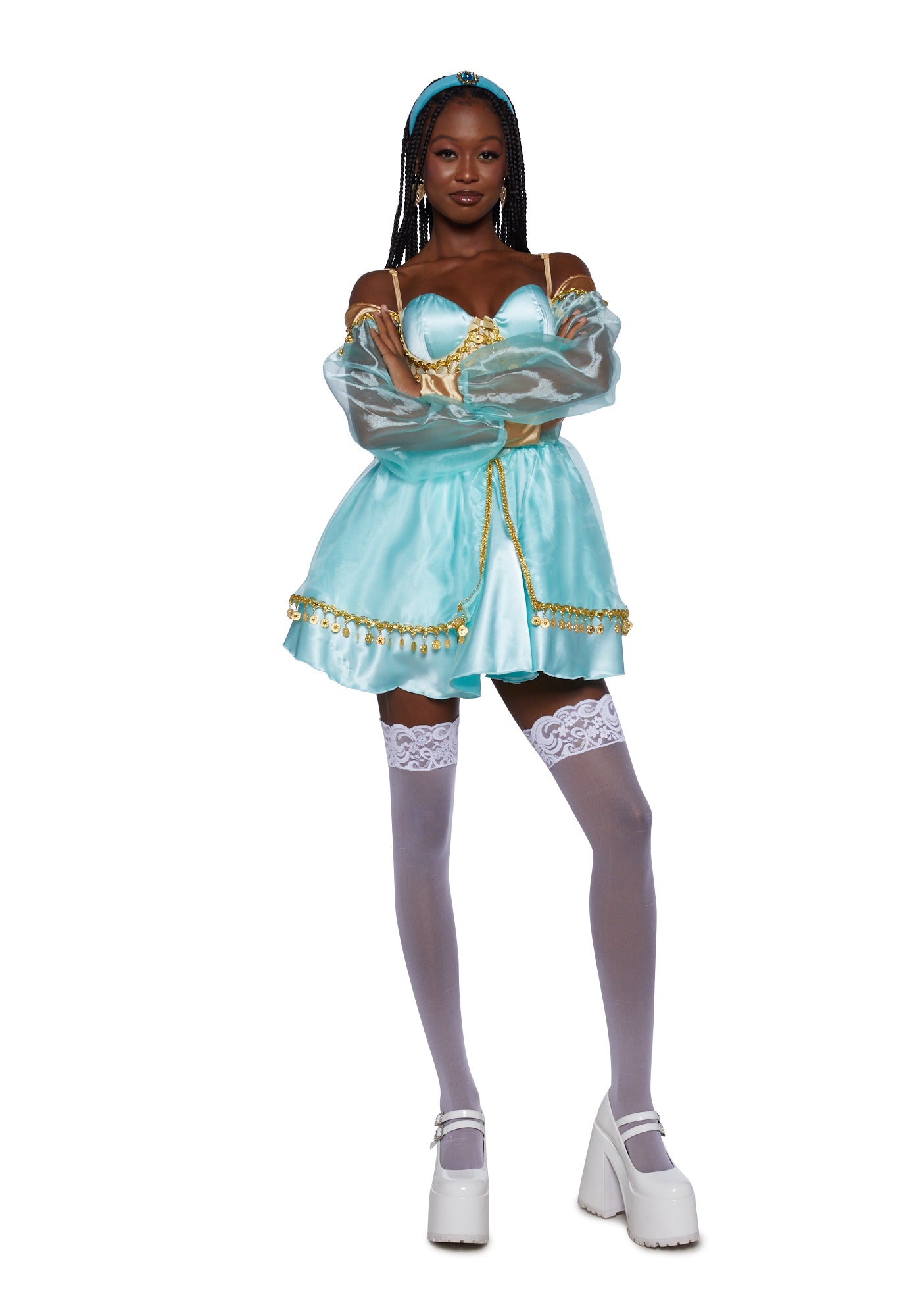 Desert Princess Costume Set - XX-Small | Adult | Light Blue