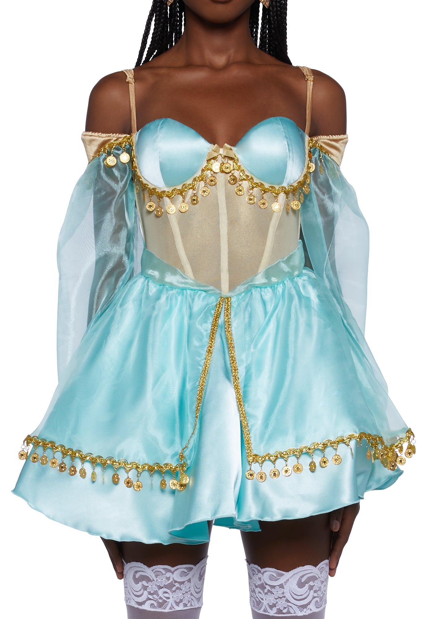 Desert Princess Costume Set LIGHT BLUE / MEDIUM Desert Princess Costume Set LIGHT BLUE / MEDIUM