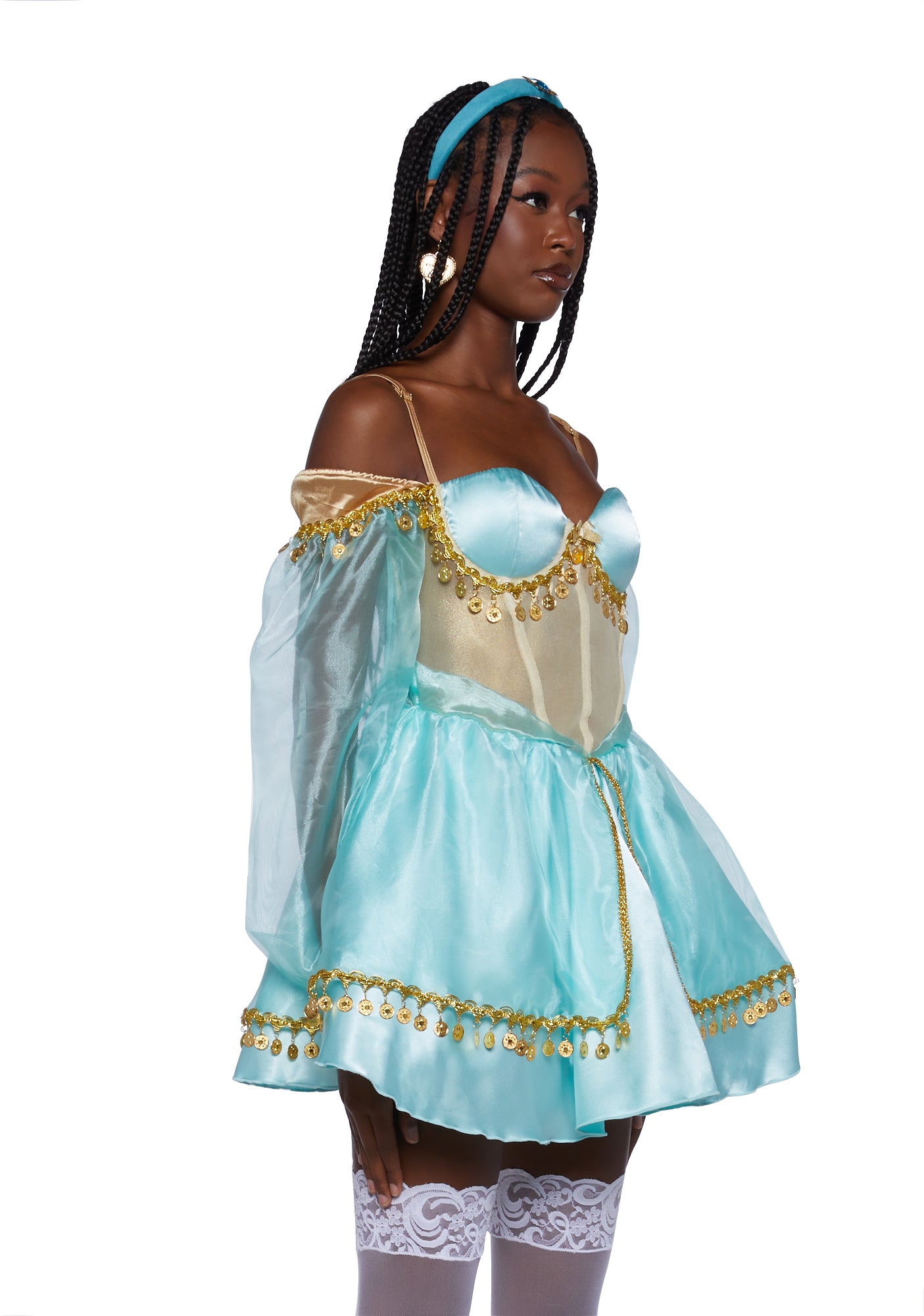 Blue Jasmine Princess Rave Outfit Rave Wear Festival 