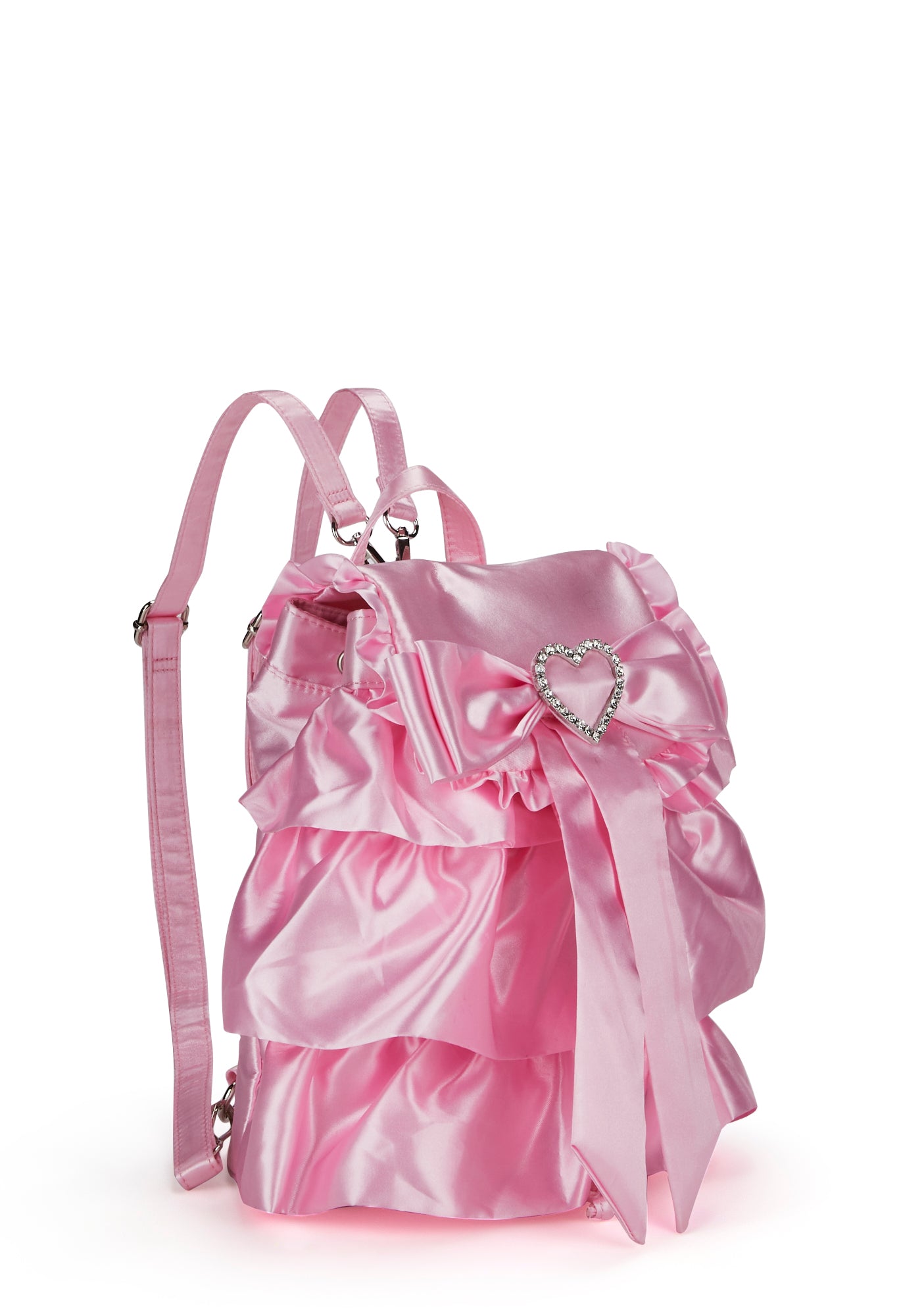 Evil Eye Pink Girls Ruffled Backpack