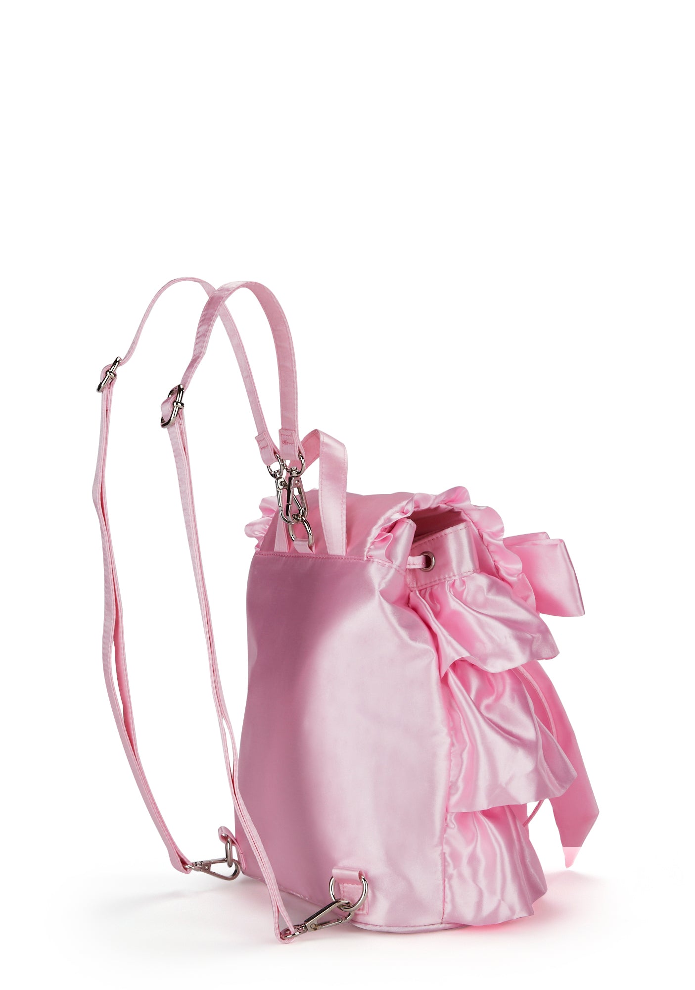 Sugar Thrillz Ruffled Satin Mini Backpack - Pink – Dolls Kill