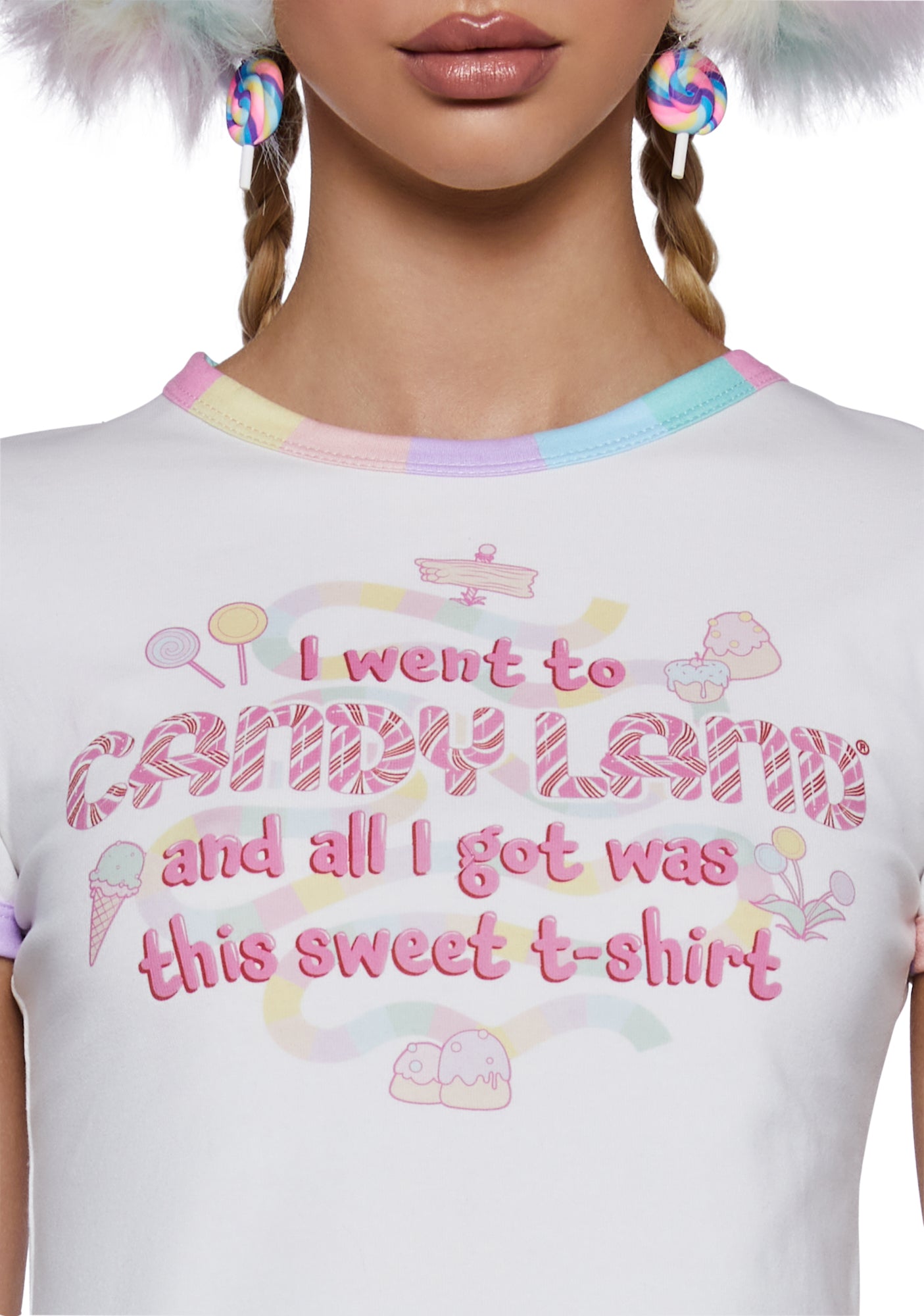 Dolls Kill x Candyland Washed Graphic Tee Multi