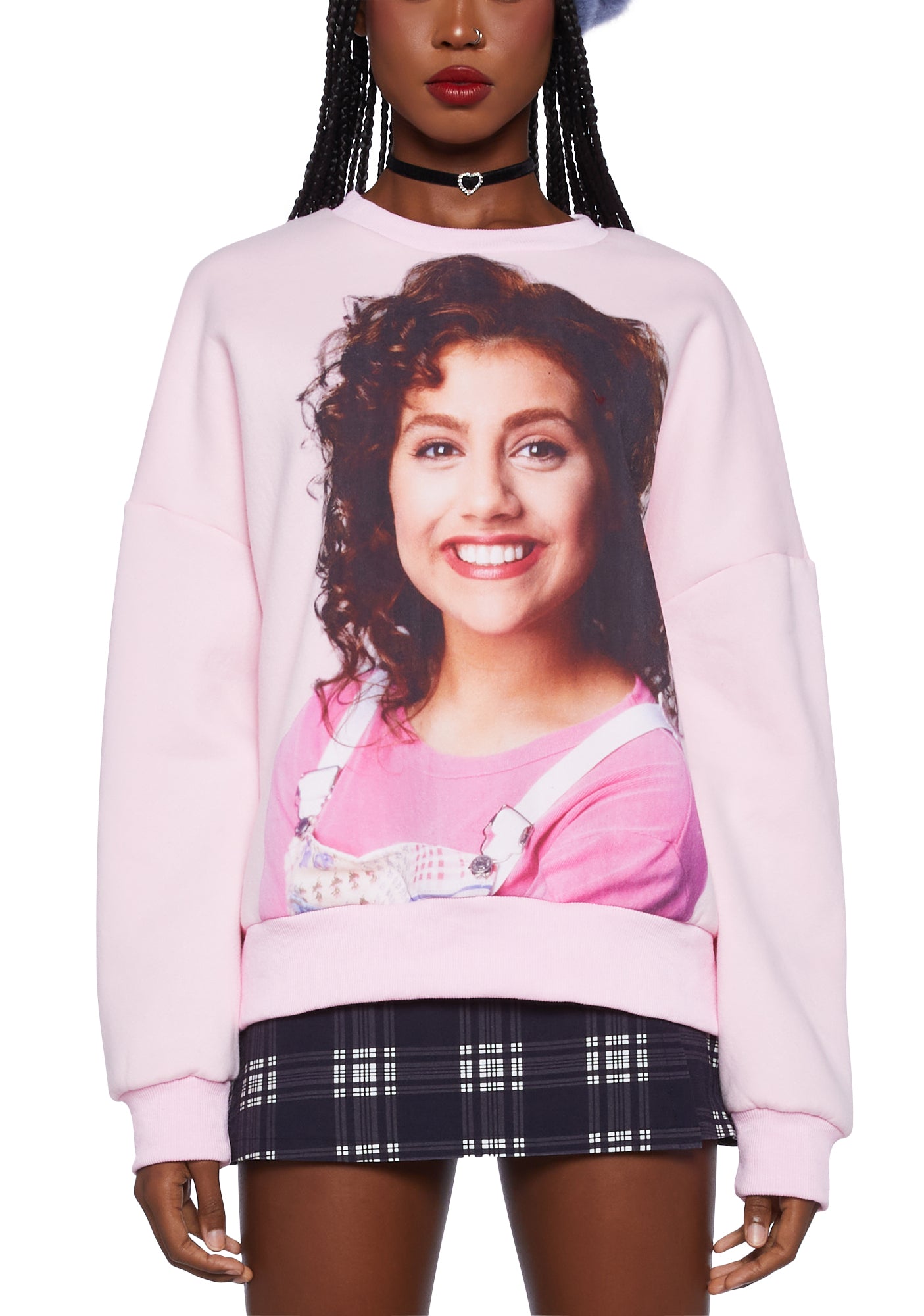 Dolls Kill x Clueless Tai Graphic Crewneck Sweatshirt - Pink