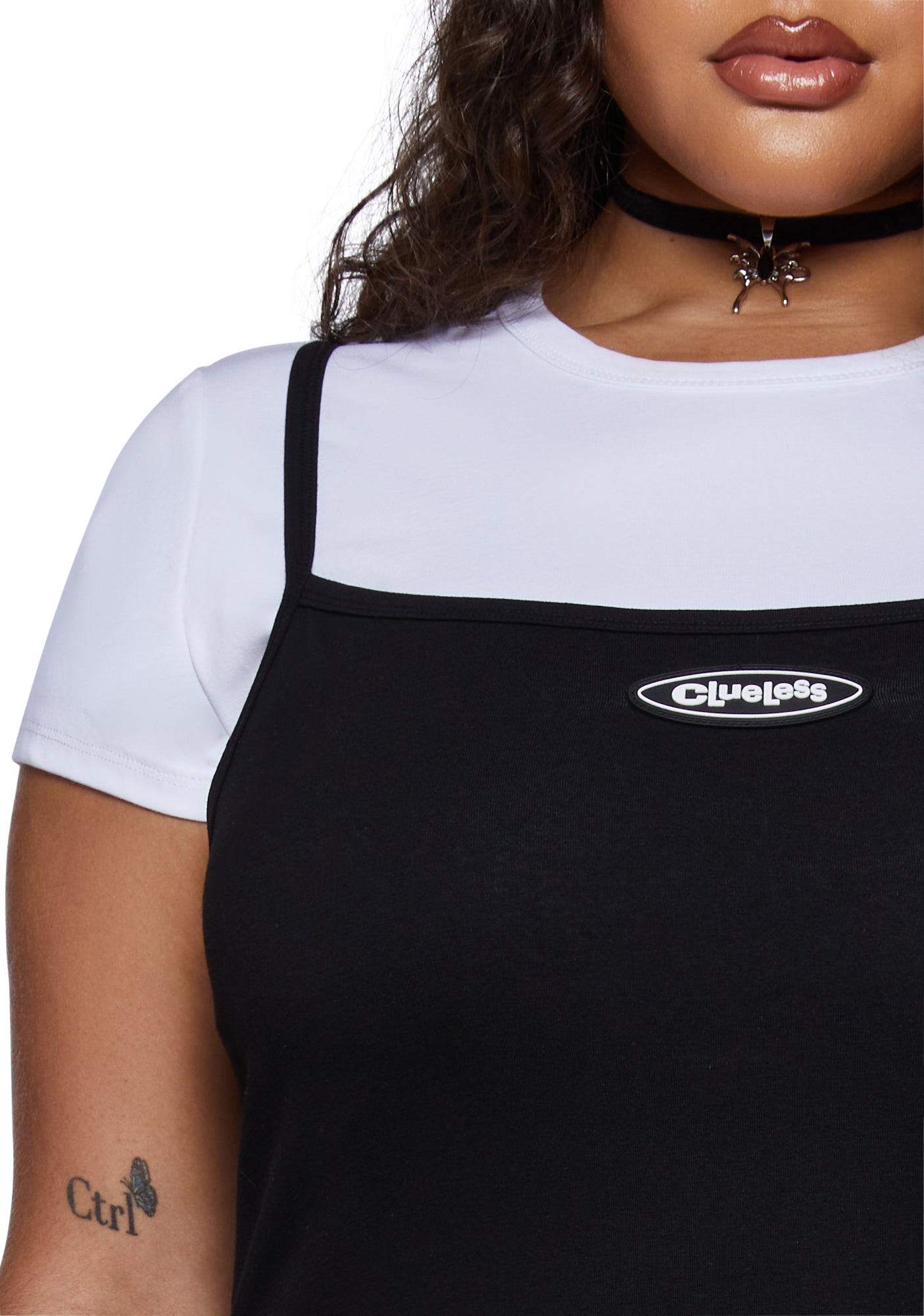 Dolls Kill x Clueless Plus 2 in 1 Clueless Patch Tank Multi