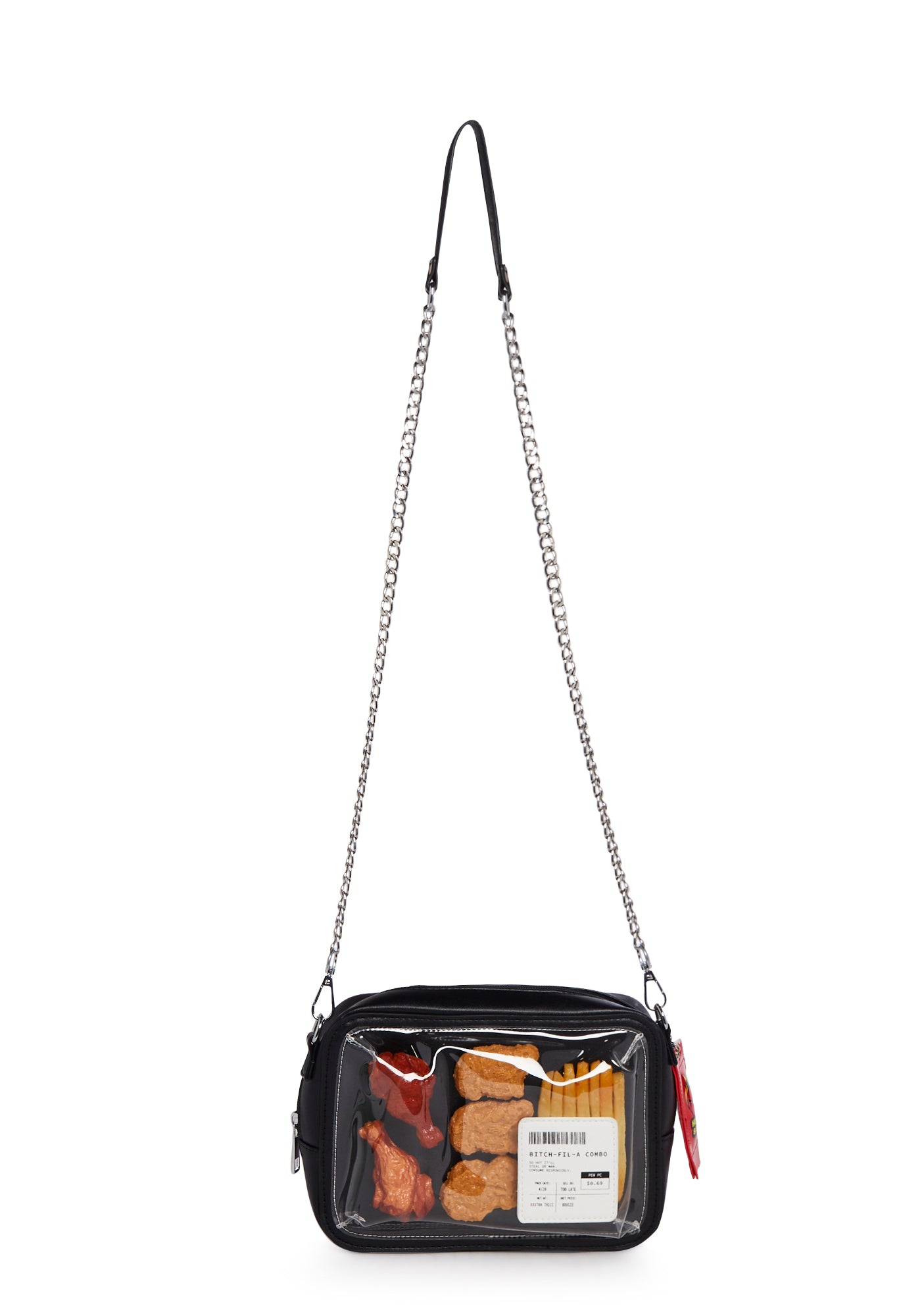 Current Mood Chicken Fries Crossbody Bag Black Dolls Kill
