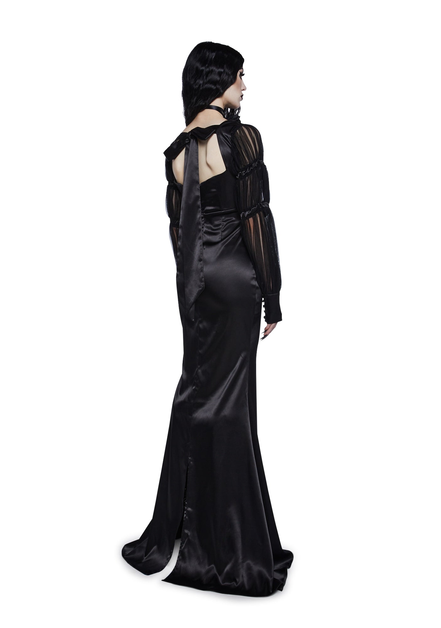 chinese dress ladies Hunta Black Maxi Dress - US 10